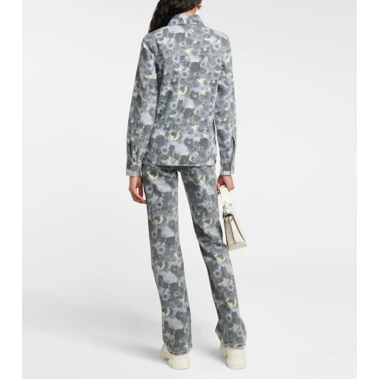 Ganni Printed Denim Shirt - Image 2