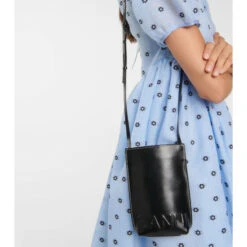 Ganni Recycled Leather Crossbody Bag