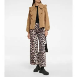 Ganni Ruffled Embroidered Jacket