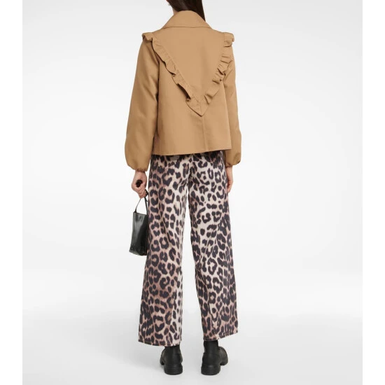 Ganni Ruffled Embroidered Jacket - Image 2