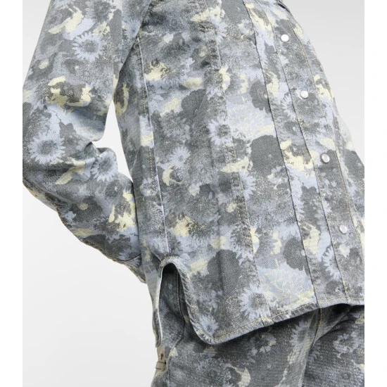 Ganni Printed Denim Shirt - Image 4