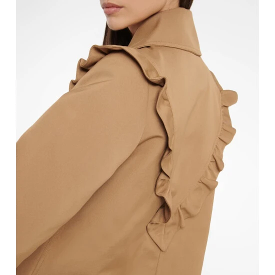 Ganni Ruffled Embroidered Jacket - Image 4