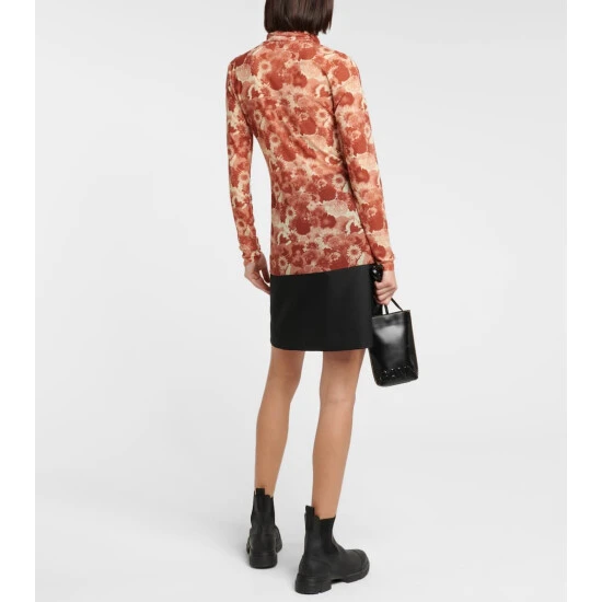Ganni Floral Turtleneck Top - Image 2