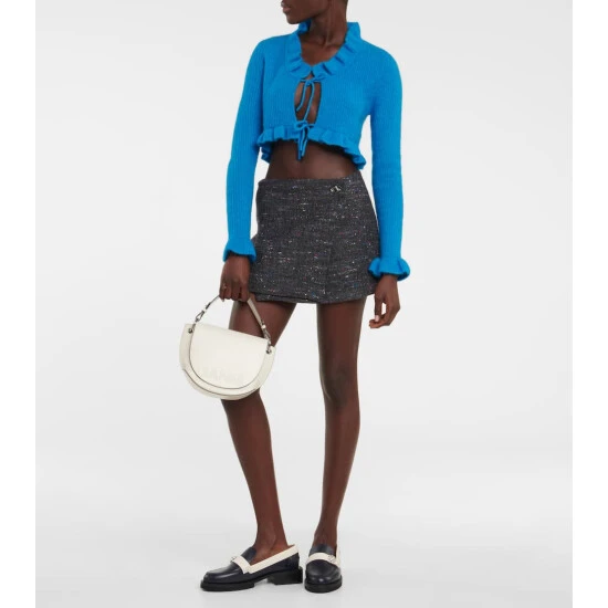 Ganni Embellished Leather Loafers