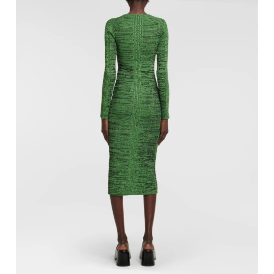Ganni Ribbed-knit Midi Dress - Image 2
