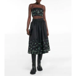 Ganni Beaded Crop Top