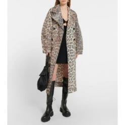 Ganni Leopard-print Coat