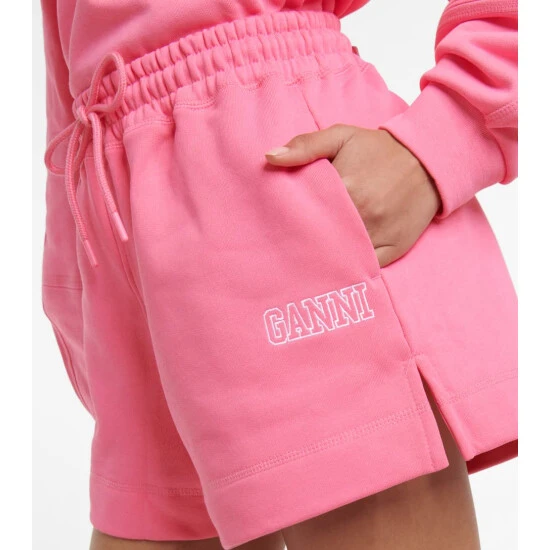 Ganni Cotton-blend Shorts - Image 3