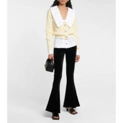 Ganni Embellished Alpaca And Wool-blend Cardigan