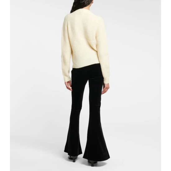 Ganni Embellished Alpaca And Wool-blend Cardigan - Image 2