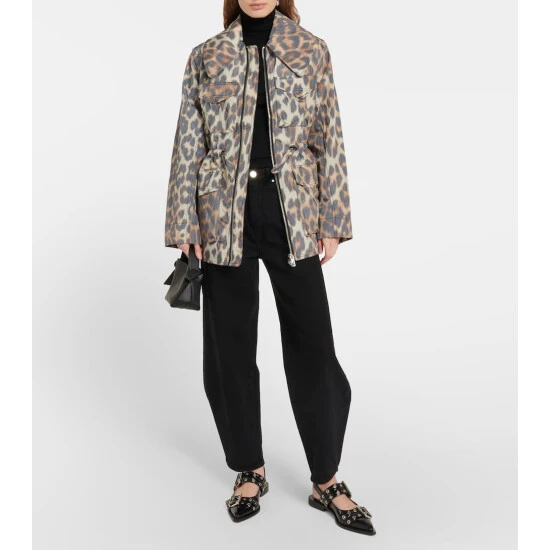 Ganni Leopard-print Jacket
