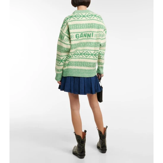 Ganni Logo Wool Sweater - Image 2