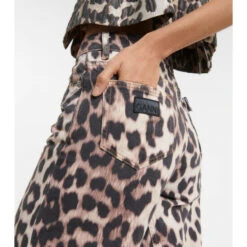 Ganni Leopard-print Wide-leg Jeans -Ganni Shop unnamed file 308