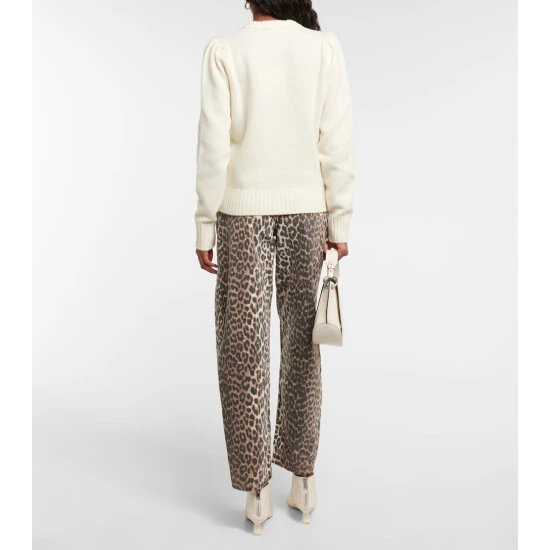 Ganni Wool-blend Jacquard Sweater - Image 2