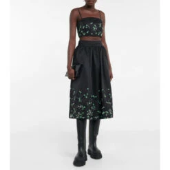 Ganni Beaded Midi Skirt