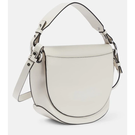Ganni Banner Saddle Leather Crossbody Bag - Image 3