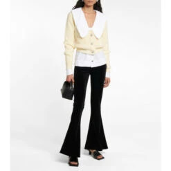 Ganni Flared Velvet Pants