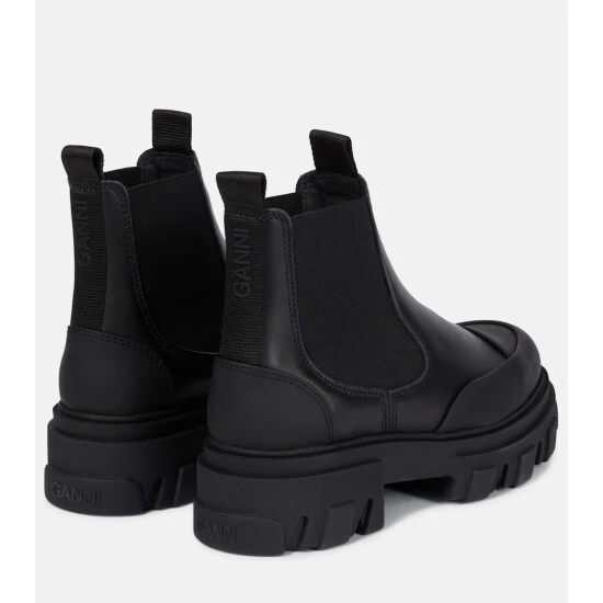 Ganni Low-rise Leather Chelsea Boots - Image 2