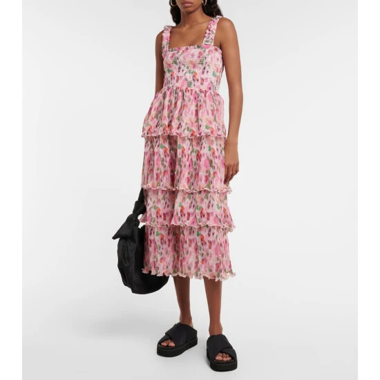 Ganni Crossover Platform Sandals