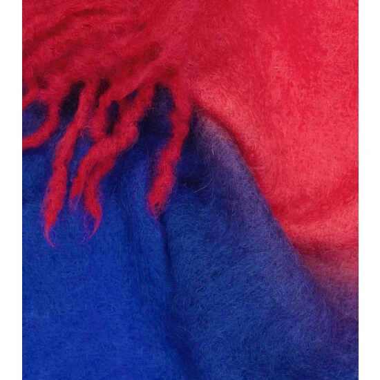 Ganni Fringed Mohair-blend Scarf - Image 3