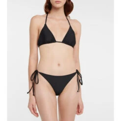 Ganni Self-tie Bikini Bottoms