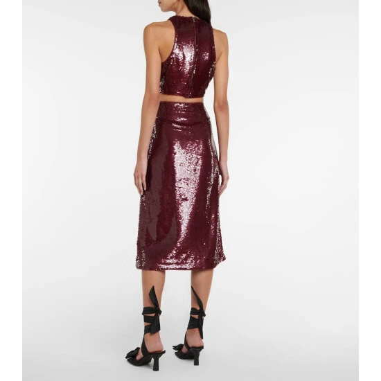 Ganni Sequined Wrap Skirt - Image 2