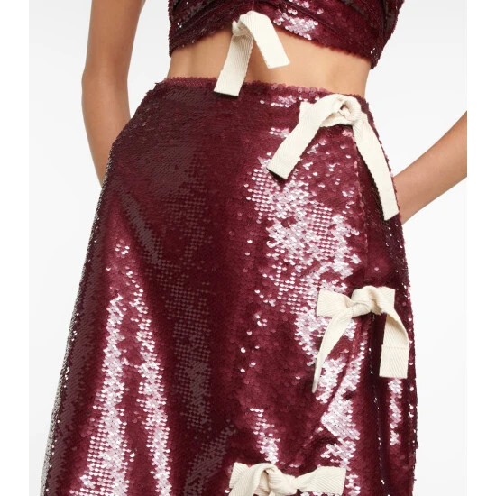 Ganni Sequined Wrap Skirt - Image 3