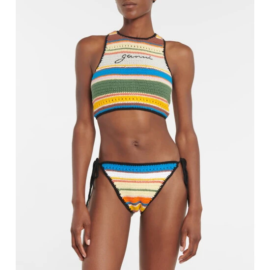 Ganni Crochet Bikini Bottoms