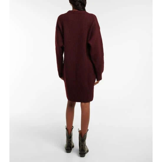 Ganni Oversized Logo Wool Sweater Dress - Image 2