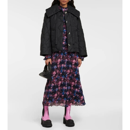 Ganni Leather Chelsea Ankle Boots