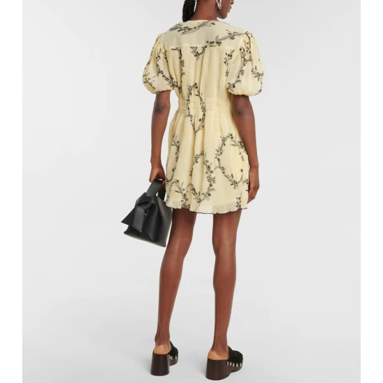 Ganni Floral Georgette Minidress - Image 2