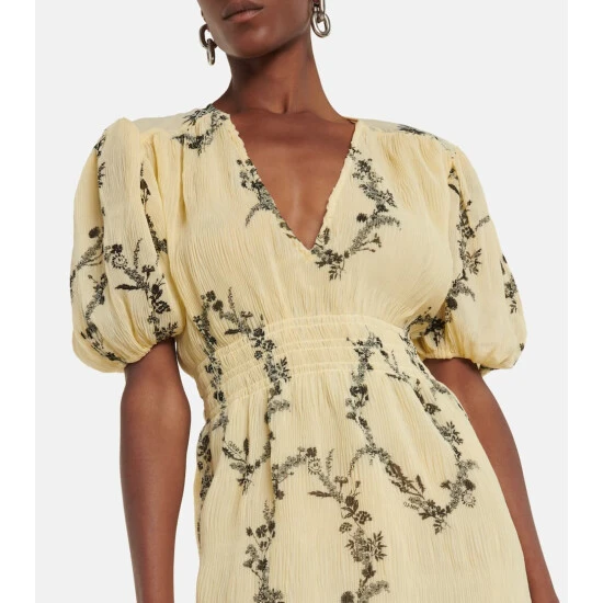 Ganni Floral Georgette Minidress - Image 3