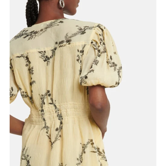 Ganni Floral Georgette Minidress - Image 4