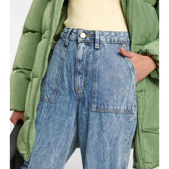 Ganni Crinkled Angi Cargo Jeans - Image 3