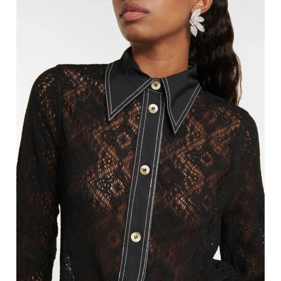 Ganni Lace Shirt - Image 3
