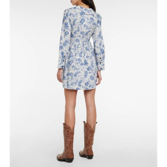 Ganni Paisley Cotton Minidress - Image 2