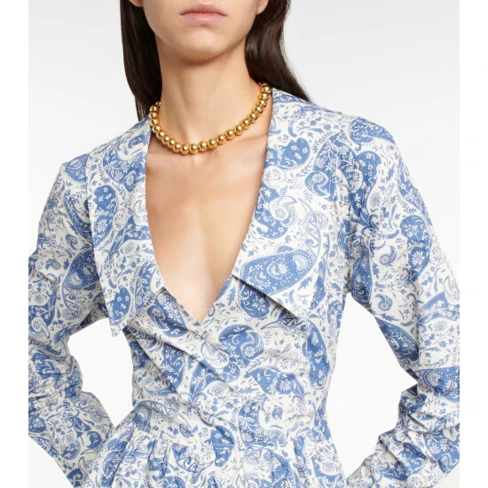 Ganni Paisley Cotton Minidress - Image 3