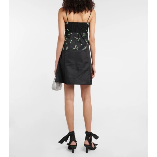 Ganni Embellished Nylon Minidress - Image 2