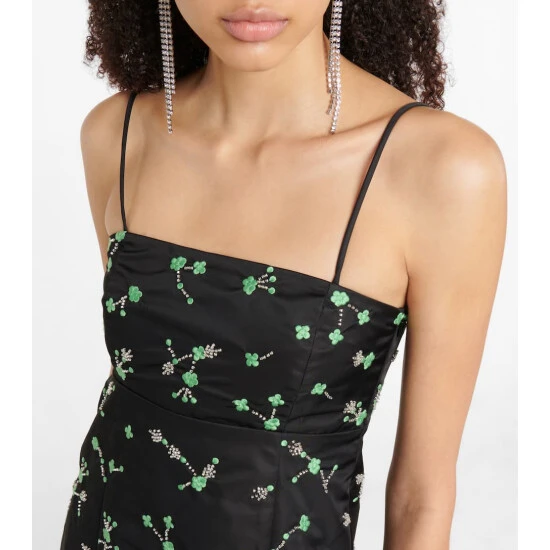 Ganni Embellished Nylon Minidress - Image 3