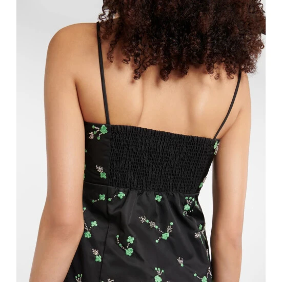 Ganni Embellished Nylon Minidress - Image 4