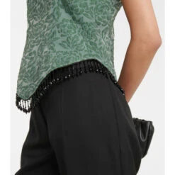 Ganni Embellished Jacquard Organza Top -Ganni Shop unnamed file 725