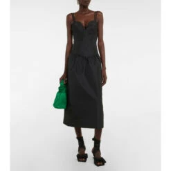 Ganni Taffeta Midi Dress