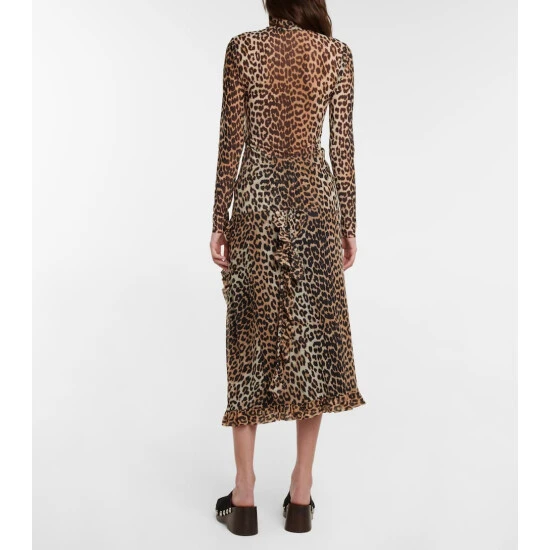 Ganni Leopard-print High-neck Top - Image 2