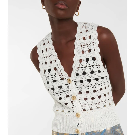 Ganni Crochet Vest - Image 3