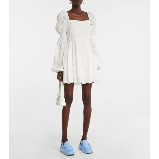 Ganni Slingback Leather Loafers