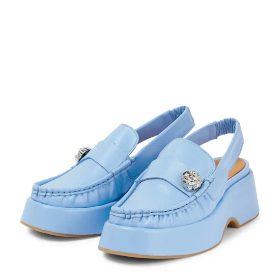 Ganni Slingback Leather Loafers - Image 4