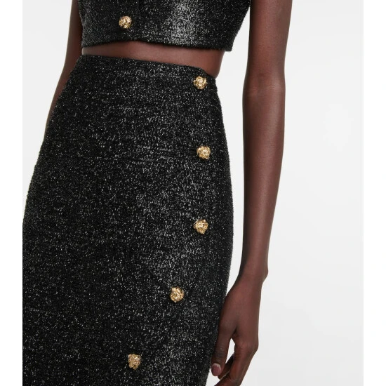 Ganni Sparkle Wrap Midi Skirt - Image 3