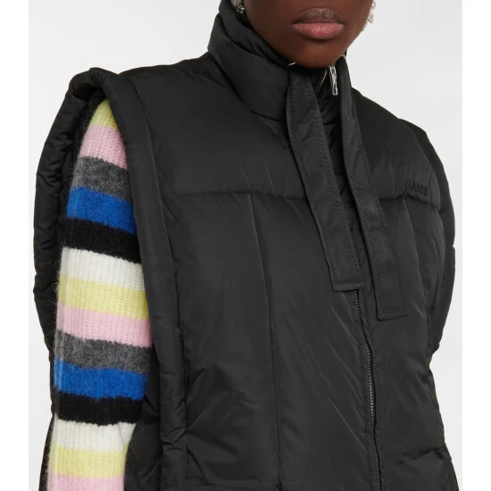 Ganni Tie Puffer Vest - Image 3
