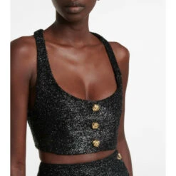 Ganni Sparkle Crop Top -Ganni Shop unnamed file 836