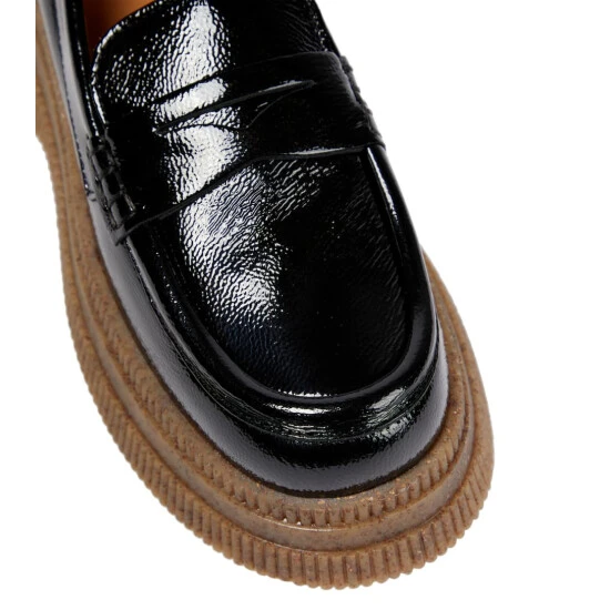 Ganni Patent Leather Platform Loafers - Image 5